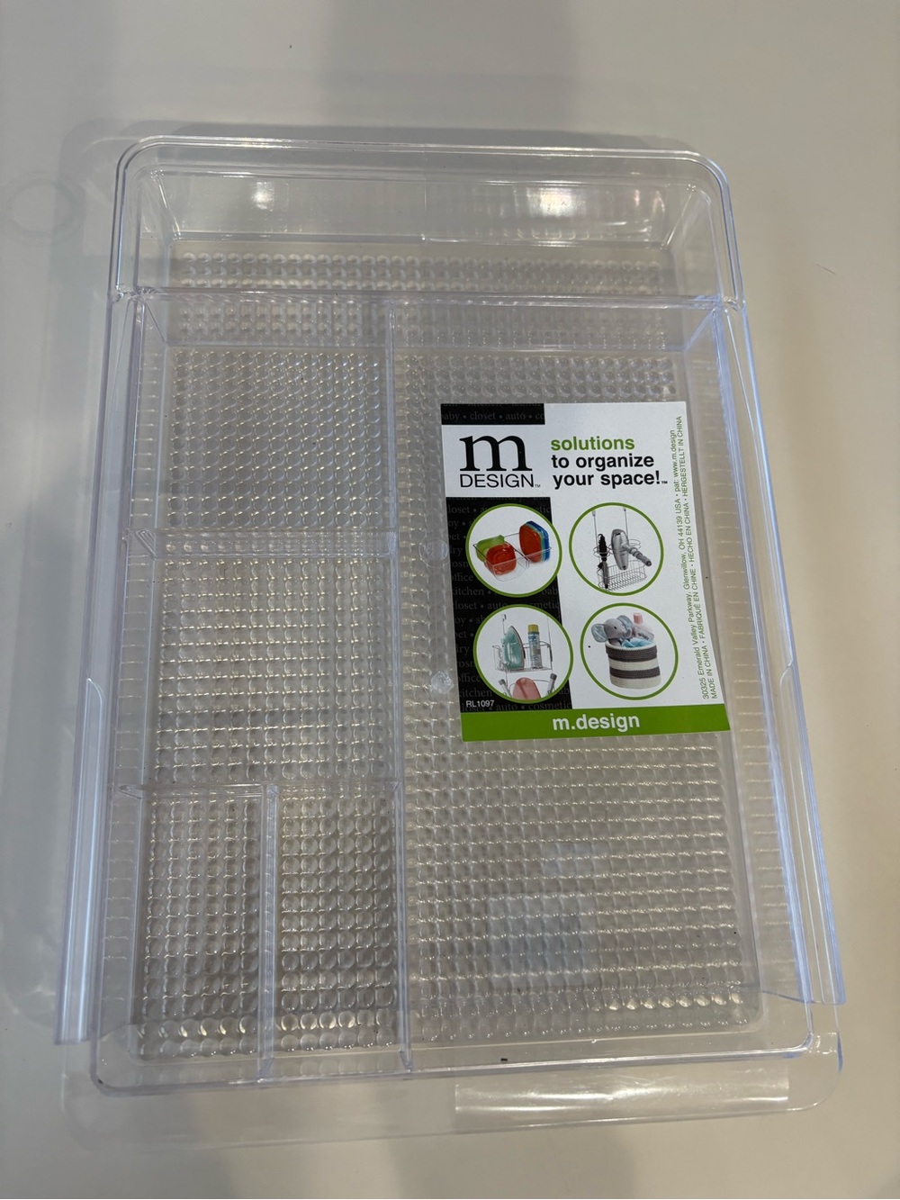 Clear Acrylic Expandable Drawer Organizer Tray - NWT